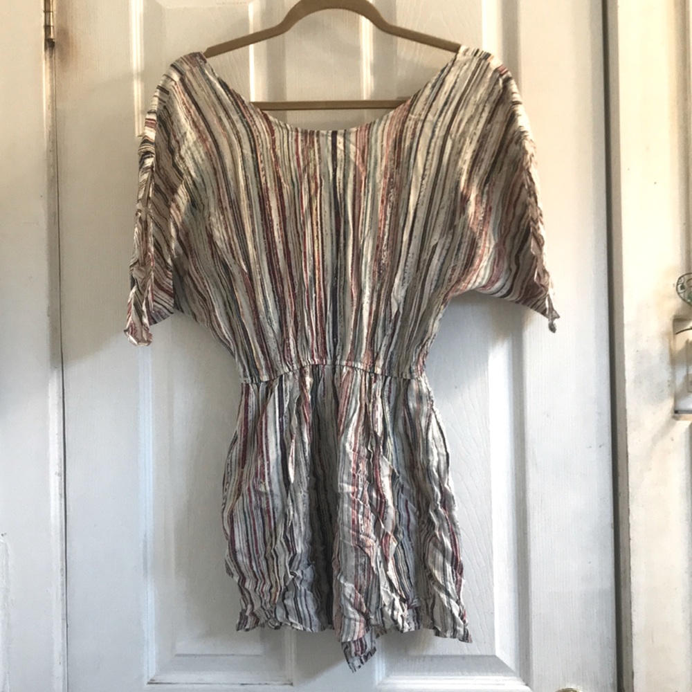 BCBG Stripe Romper XXS